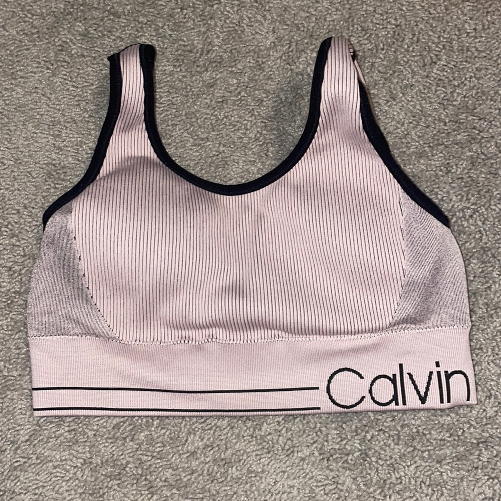light pink, medium Calvin Klein sports bra